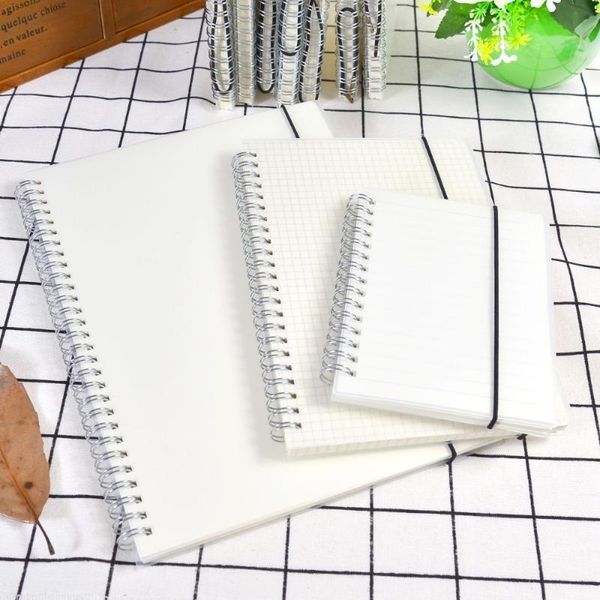 

simple 80-page pp double coil handmade journal cute handbook notebook book paper weekly planner stationery sketchbook 016020, Purple;pink