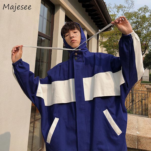 

jackets men patchwork leisure letter printed simple all-match korean style daily jacket mens harajuku coats chic, Black;brown
