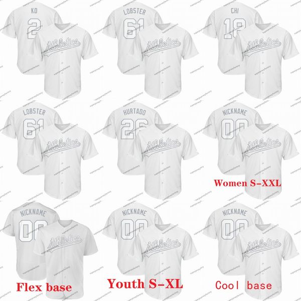 

Khris Davis KD 2019 Players Weekend Athletics Jerseys Chapman Matt Hurtado Khris Marcus Semien SIMMY Matt Olson OLY 19 Josh Phegley PTBNL