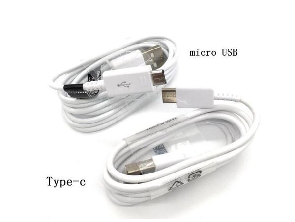 Orijinal Mikro USB Kabloları Tipi C Hızlı Şarj Kablosu Veri Sync Şarj Kablosu Samsung S6 S7 S8 S9 Için 1.2 M