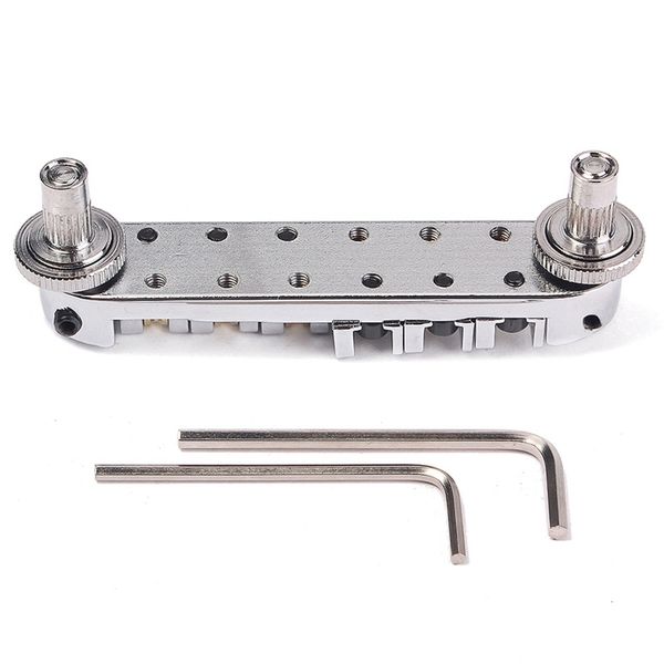 

brass roller adjustable saddle tune-o-matic zinc alloy and brass rollers bridge for lp electric guitar