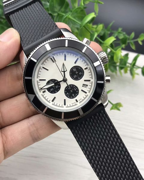 

new mens black pvd watch quartz movement satch white men watches 1884 relojes de lujo para hombre orologi da uomo di lusso, Slivery;brown