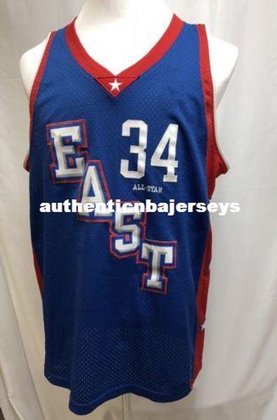 

#34 paul pierce 2004 east bule basketball jersey sewn stitches customize any size and name xs-6xl vest jerseys ncaa, Black;blue