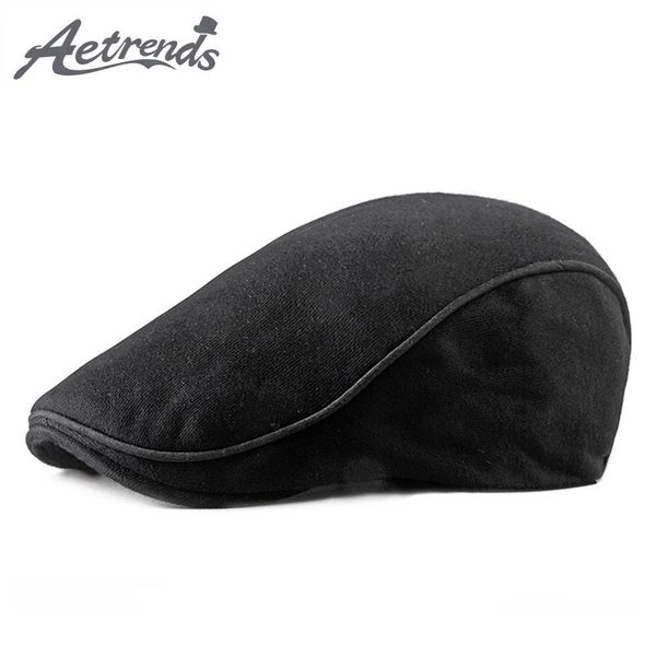 

aetrends] 2019 new spring autumn berets hats for men women outdoor fashion beret caps z-6830, Blue;gray