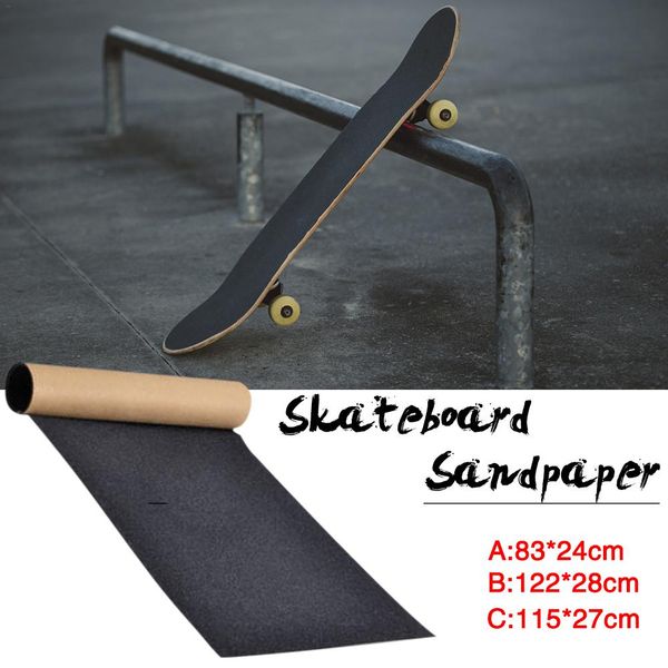 

skateboard sandpaper skate grip longboard tape non-slip waterproof anti-tear paster for peny board cruiser long board mutil size
