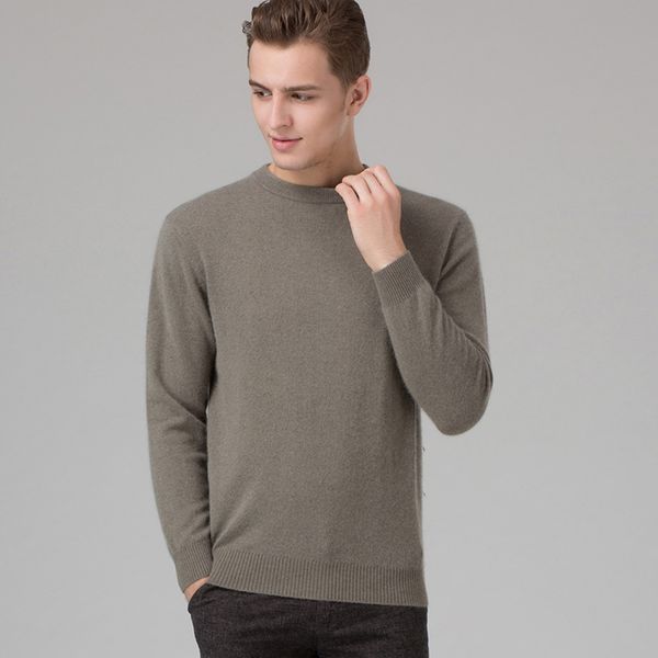

winter men jumper 100% cashmere and wool knitted sweater o-neck long sleeve pullovers male 2016 new sweaters big size clothes sh190930, White;black