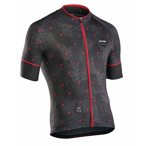 

nw men's cycling jersey 2020 pro team short sleeve sweatshirt summer bike jerseys cycling clothing breathable ropa ciclismo, Black;red