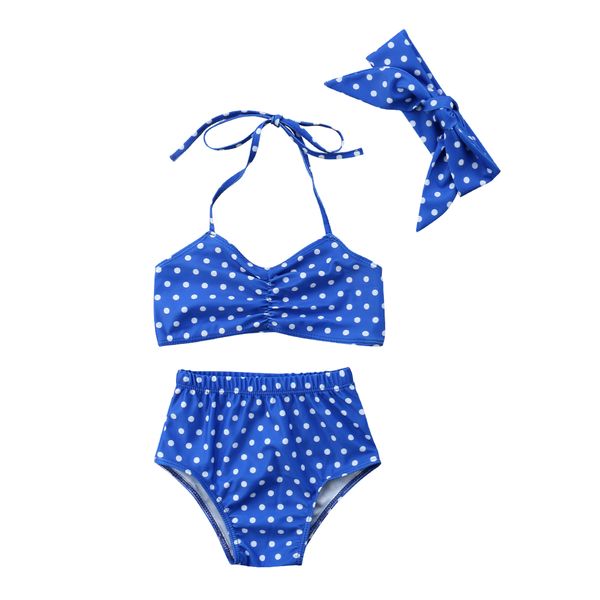 

mother and kids mama's polka dot swimwear swimsuit bikini backless bathing suit