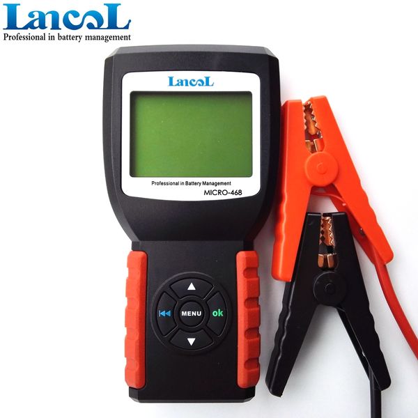 

lancol micro-468 auto battery tester 12v soh soc cca ir capacity battery load tester for lead acid,efb,agm,gel batteries