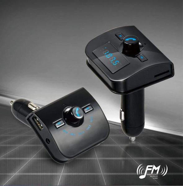 

fm transmitter bluetooth 3.1a quick usb charger car handskit aux mp3 player tf usb lcd car accessories modulator adapter