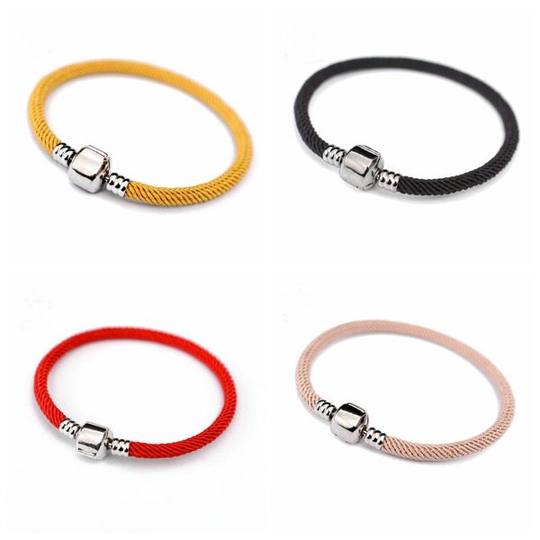 

2020 charm original bracelets red rope bracelet for women braided bangles lucky color jewelry pulseira gifts, Golden;silver