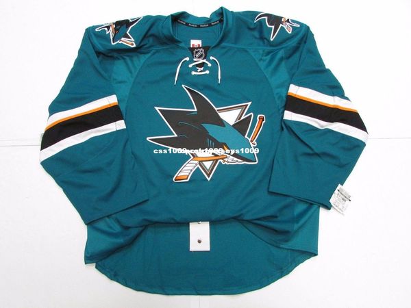 

custom san jose sharks home team issued jersey stitch add any number any name mens hockey jersey xs-6xl, Black;red