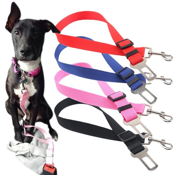 

adjustable pet dog vehicle car seat safety belt restraint harness lead leash