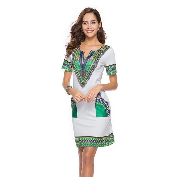 

ladies casual woman clothes summer dress women designer dresses ethnic style printing ladies clothing plus size skirts for womens fashion, Black;gray