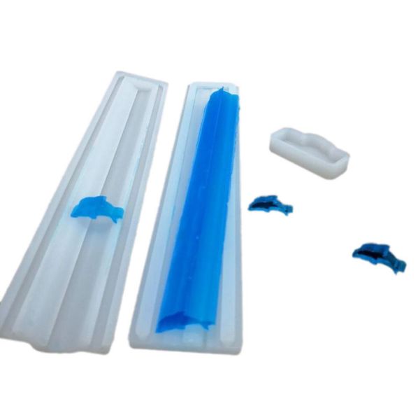 

dolphin shape hand soap tube model silicone mold long-cylinder cold process soap dye cake baking mold mousse styling mold