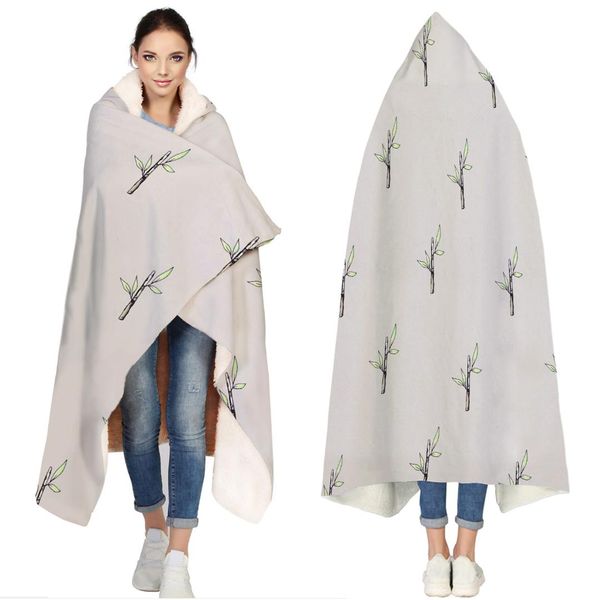 

cute cartoon bamboos repeat themselves blanket for couch bed animal cobertor para inverno