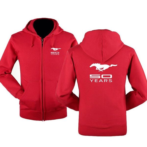 

autumn winter mustang zipper sweatshirts printed men fleecel hooded jacket hoodies zipper hoody vgf73