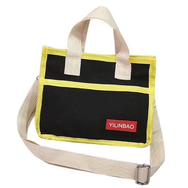 

плечо школьные сумки для девочек-подростков женщин студент большой емкости сплошной цвет холст повседневная квадратная сумка сумка