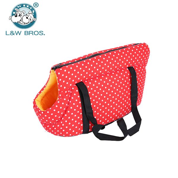

dot printed dog carrier bag cozy & soft puppy pet dog travel carrier cat shoulder carry bag pet handbag supplies