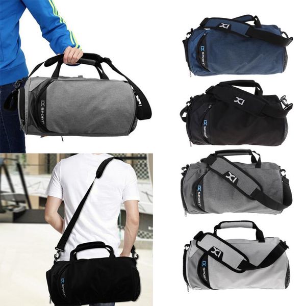 

travel duffel bag foldable weekend shoulder handbag with shoes compartment for men women/adults- water-proof & wear resistant
