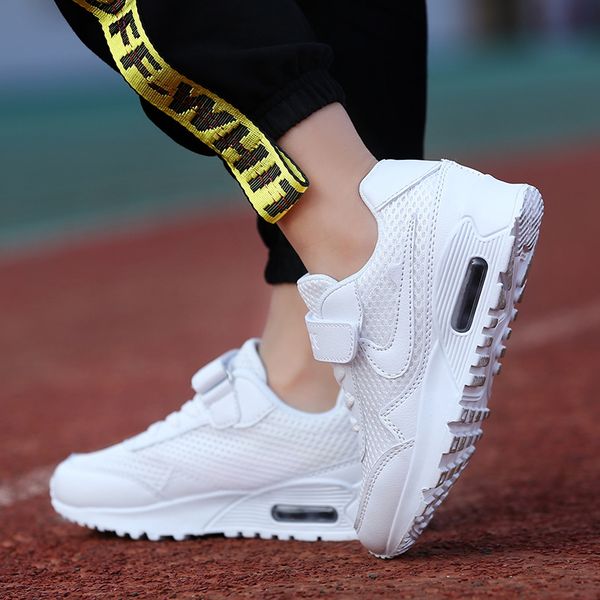 

designer- children shoes 2019 summer girls boys casual shoes breathable mesh kids casual flat sneakers white chaussure enfant garcon fille, Black