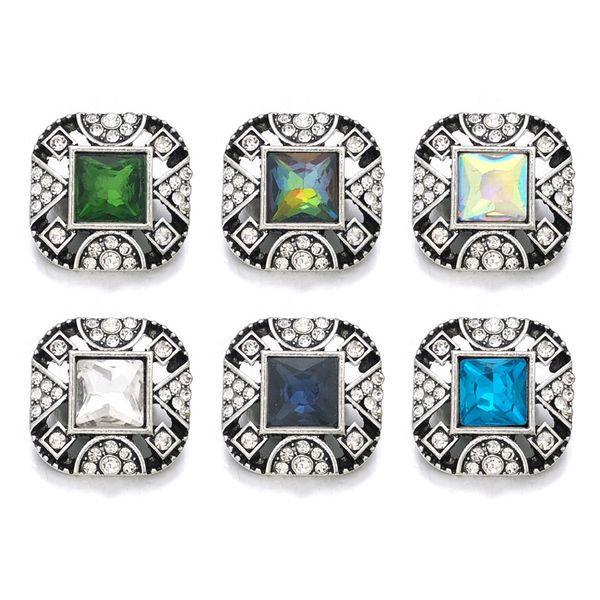 

component w384 crystal 3d 18mm metal snap button for bracelet necklace interchangeable jewelry women accessorie findings