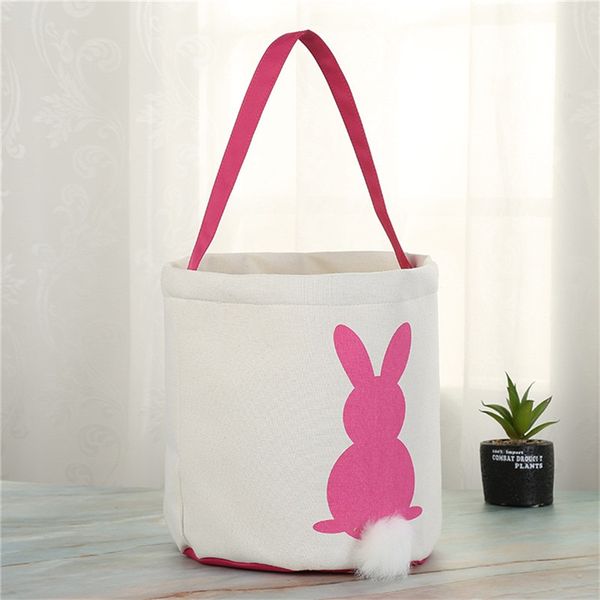

пасхальный кролик корзины 4 цвета кролика уха кролика сумки printed canvas tote bag яйцо сумки конфеты корзины украшения бесплатная доставка