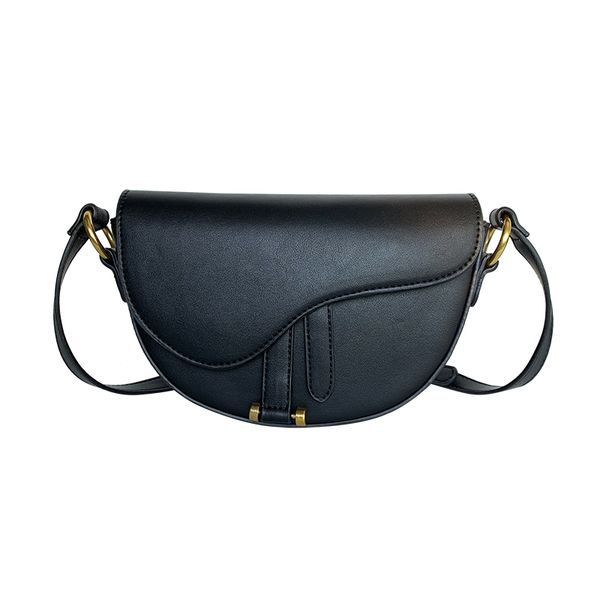 

new style semi-circular saddle bag fashion crossbody bag women's