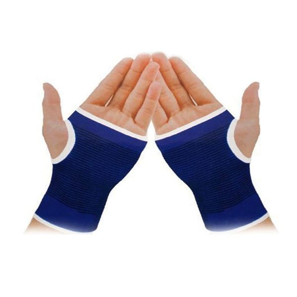 

1pair blue women men palm wrist hand support gloves outdoor sport elastic brace sleeve sports bandage gloves sports safety, Black;red