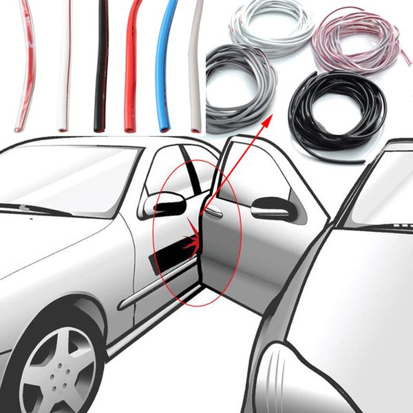 

5m/set car door edge rubber scratch protector anti collision scratch protection car door rubber sealing strips sticker
