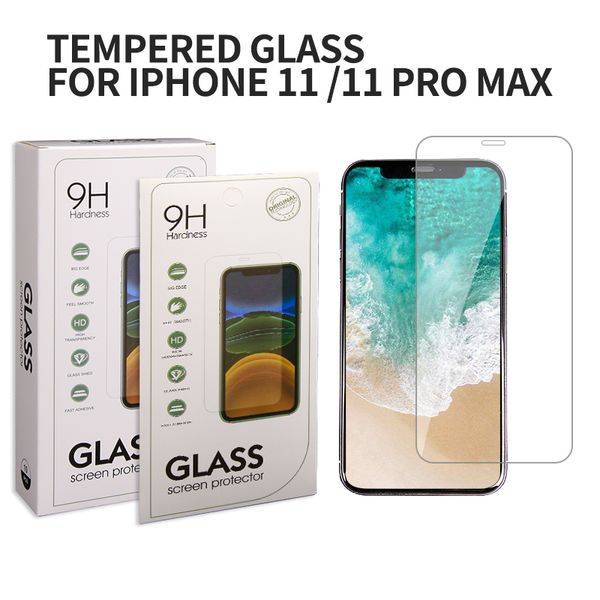 

screen protector for iphone 11 xs max xr tempered glass for iphone 8 7 pllus moto e6 google pixel 4 with paper box