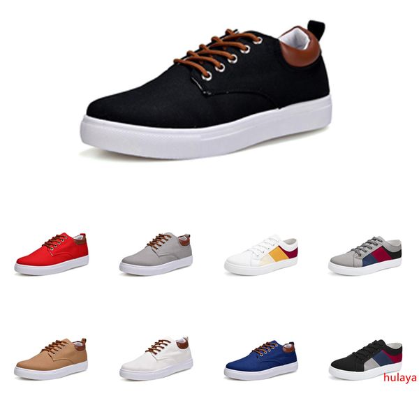 

men shoes no-brand canvas spotrs casual sneakers white black red grey khaki blue fashion new style shoes 205