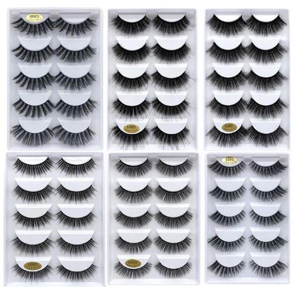 

new arrival mink lashes thick natural long mink 3d hair false eyelashes handmade reusable fake lashes 6 styles available drop shipping