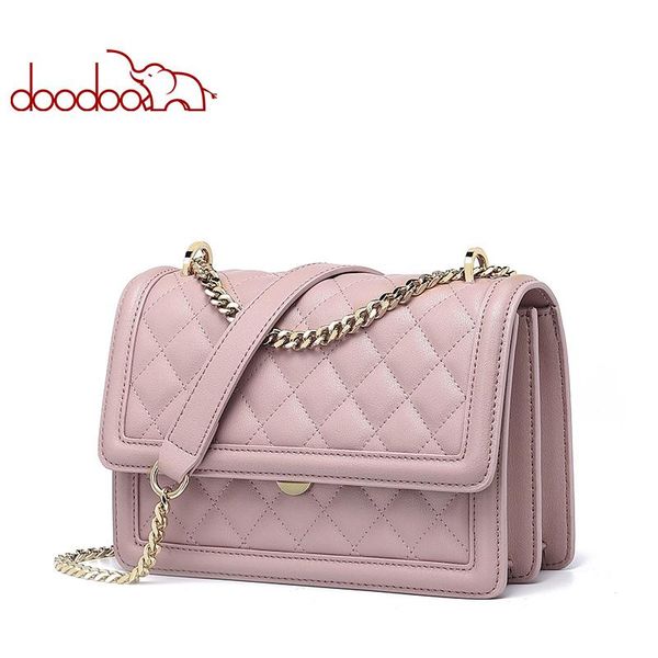

crossbody bag shoulder bag cowhide fashion retro leather female bag ins trend diamond chain classic d9072
