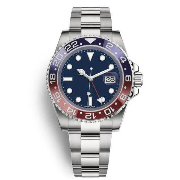 

6 new ceramic bezel mens mechanical stainless steel automatic movement watch luxury sports self-wind jubilee master watches wristwatches, Slivery;brown