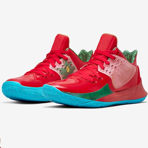 

2019 new kyrie men basketball shoes 5s trainers kyrie irving 5 mens squidward mountain oreo friends patrick sports sneakers 7-12, White;red