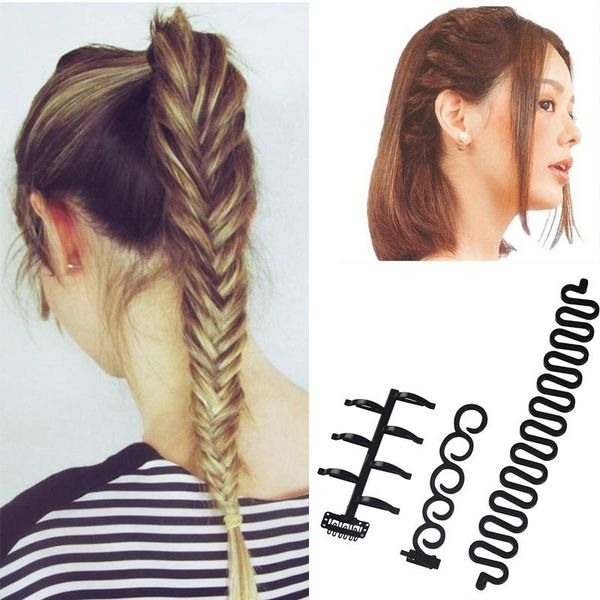 2019 Women Girls Elegant Chic French Herringbone Braiding Diy For Hairstyles Making Tools Cute Curler Roller Hair Bands Accessories From