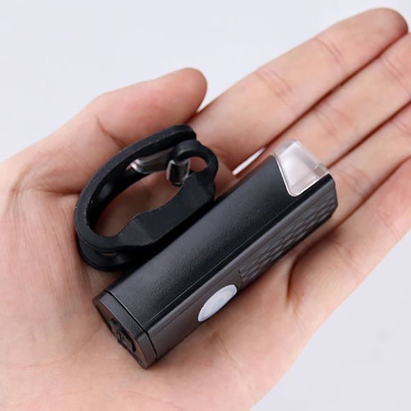 

mini bicycle signal light rechargeable waterproof adjustable bike energy saving three lighting modes bright bicycle headlight