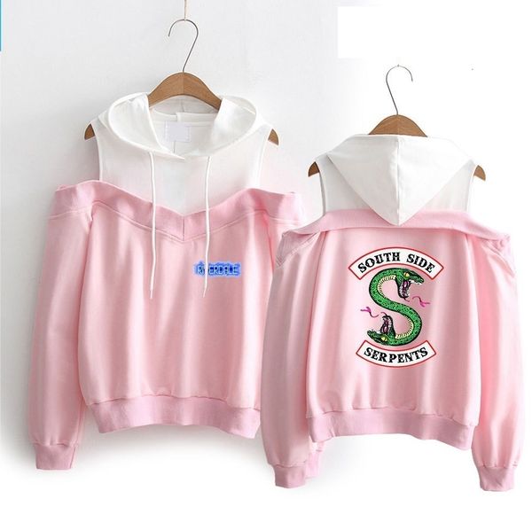 

women hoodie womens clothes riverdale hoodie woman south side serpents harajuku sweatshirt southside sweatshirts girl women drop shipping, Black