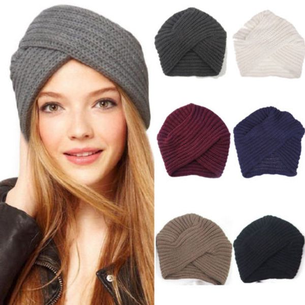 

new women ladies winter warm baggy beanie knit crochet hat slouch cap, Blue;gray