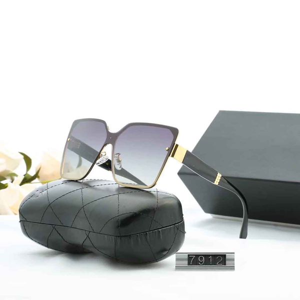 

fashion designer sunglasses for woman brand womens sunglasses uv400 7912 5 color option with box