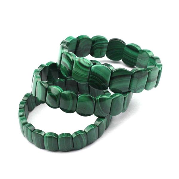 

natural malachite stone beads braclet natural gem stone bracelet for woman for gift wholesale, Golden;silver