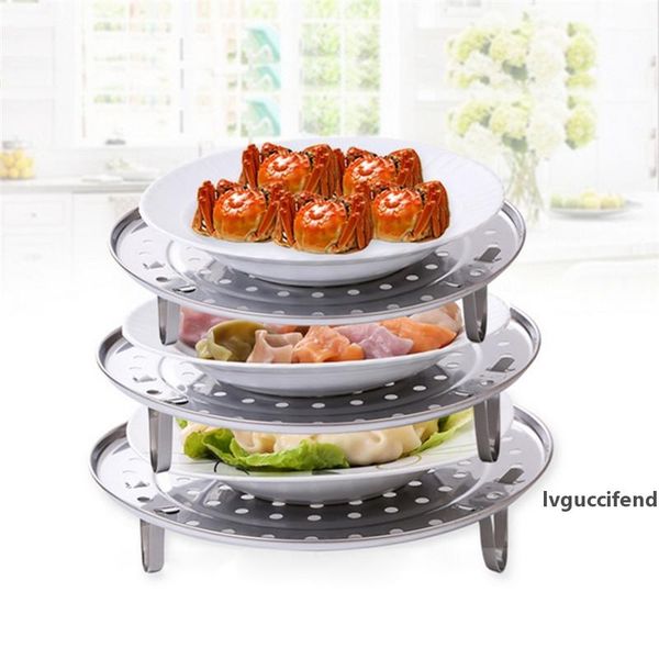 

stainless steel steamer rack insert stock pot steaming tray stand cookware tool cake cooling tray lz0297