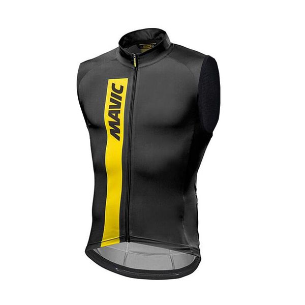 

2020 cycling sleeveless vests summer breathable jerseys bicycle clothes cycling vest jersey clothes maillot vest, Black
