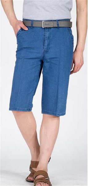 

fashion pure color mens jeans mans casual jeans with zipper summer designer light blue pants short jeans