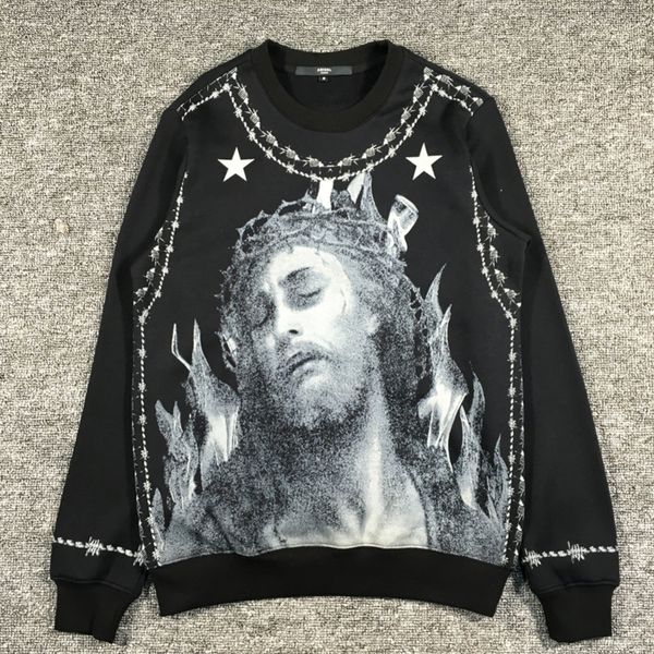 

givenchy men роскошные hoodie hip hop моды пуловер дизайнер толстовка мужчины женщины животных printed сыпучие fit дизайнер толстовка разме, Black