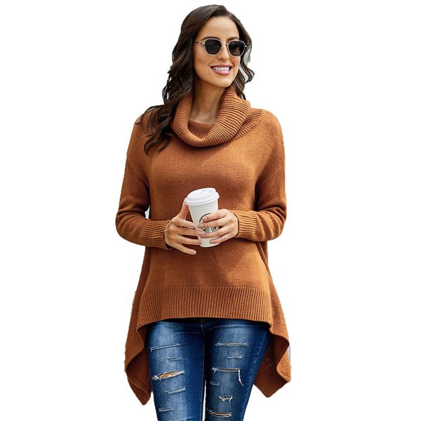 

turtleneck knitted sweater women white pink black leisure autumn winter new long sleeve loose fashion warmth sweater lr708, White;black