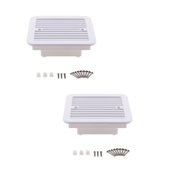 

2x 12v rv trailer caravan side air vent ventilation blade fan blower cooling
