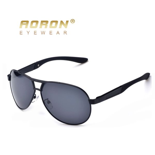

aoron mens glasses polarized sunglasses male 2018 driver's hd goggles mirror polarized sun glasses metal masculino, White;black