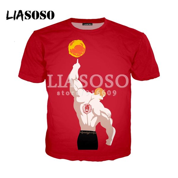 

оти new аниме nanatsu нет taizai семь смертных грехов escanor 3d печати тенниска / толстовка / фуфайки cosplay unisex тенниску g2201, White;black